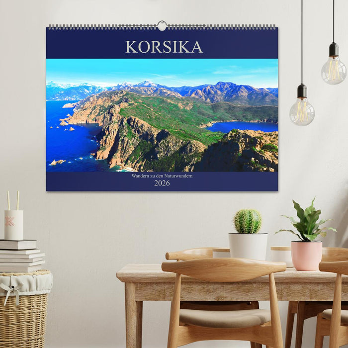 Korsika - Wandern zu den Naturwundern (CALVENDO Wandkalender 2026)