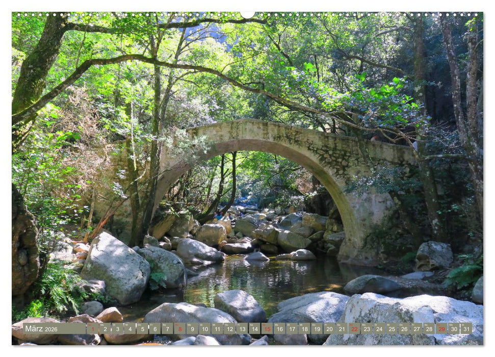 Korsika - Wandern zu den Naturwundern (CALVENDO Wandkalender 2026)