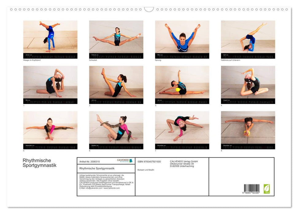 Rhythmische Sportgymnastik (CALVENDO Wandkalender 2026)