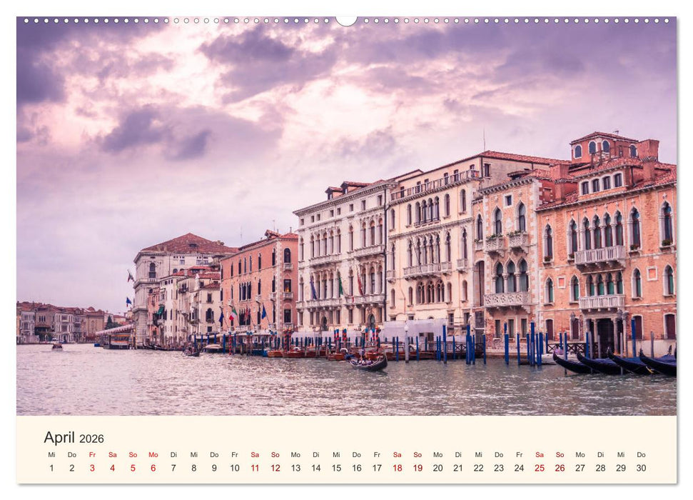 Venedig bei Tag und Nacht (CALVENDO Wandkalender 2026)
