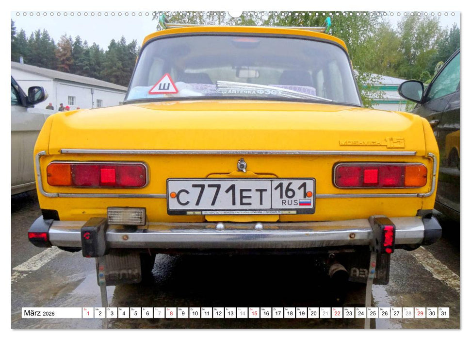 Sowjet-Mobile - Oldtimer der UdSSR (CALVENDO Wandkalender 2026)