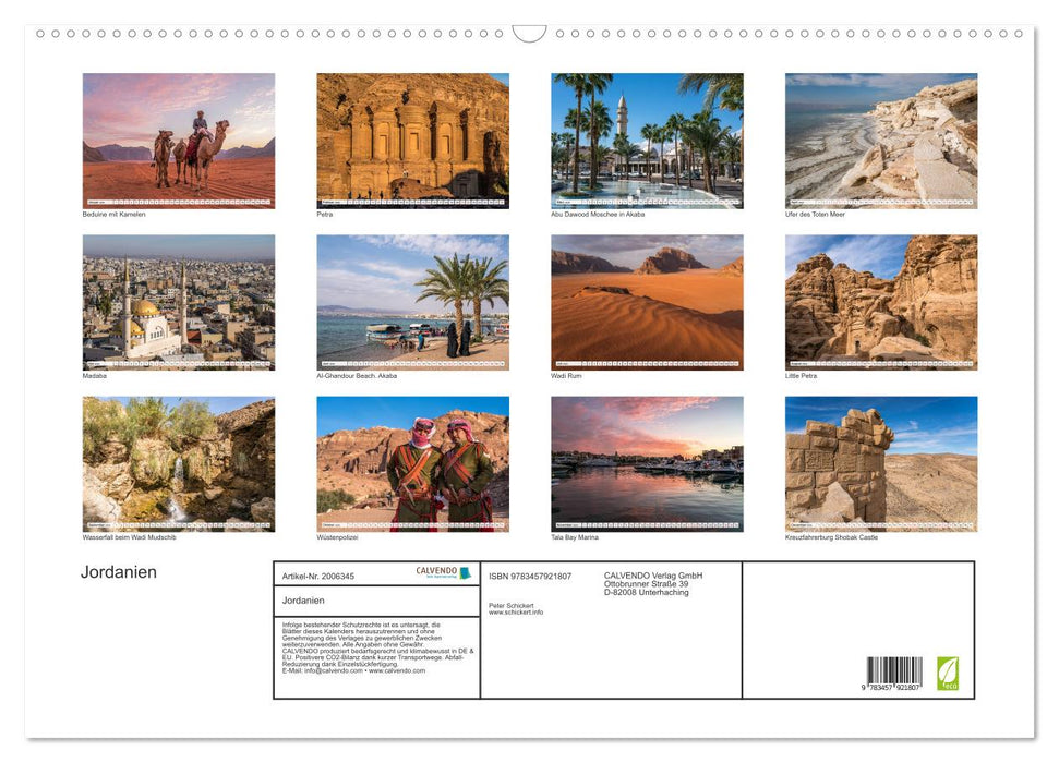 Jordanien (CALVENDO Wandkalender 2026)
