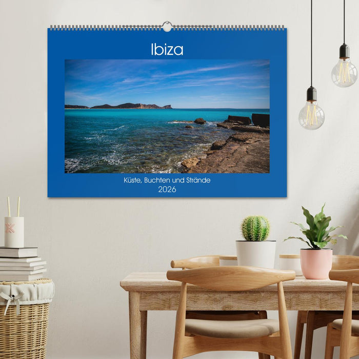 Ibiza Küste, Buchten und Strände (CALVENDO Wandkalender 2026)