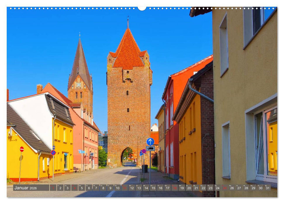 Vinetastadt Barth - Spaziergang durch die historische Stadt (CALVENDO Wandkalender 2026)