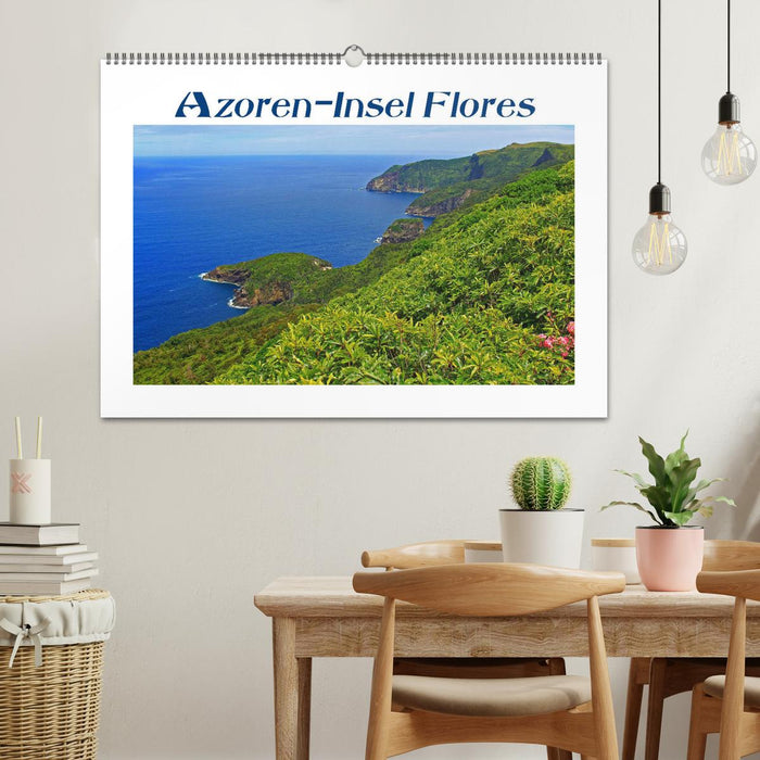 Azoren-Insel Flores - Farbtupfer auf einem erloschenen Vulkan Portugals (CALVENDO Wandkalender 2026)