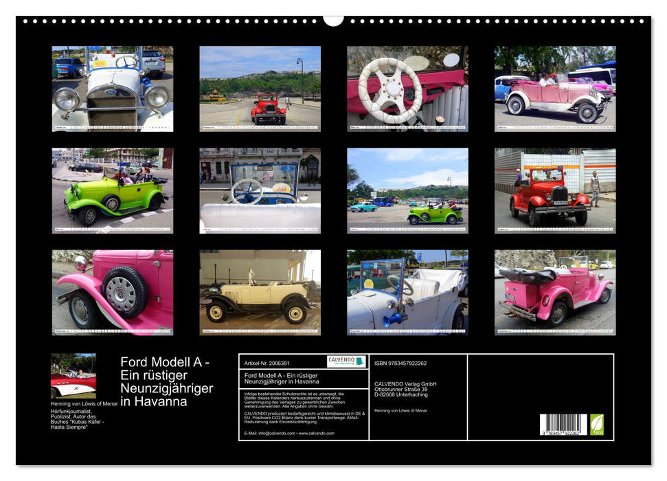 Ford Modell A - Ein rüstiger Neunzigjähriger in Havanna (CALVENDO Wandkalender 2026)