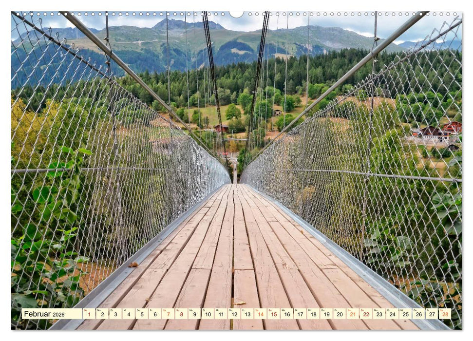 Hängebrücken - Nervenkitzel (CALVENDO Wandkalender 2026)