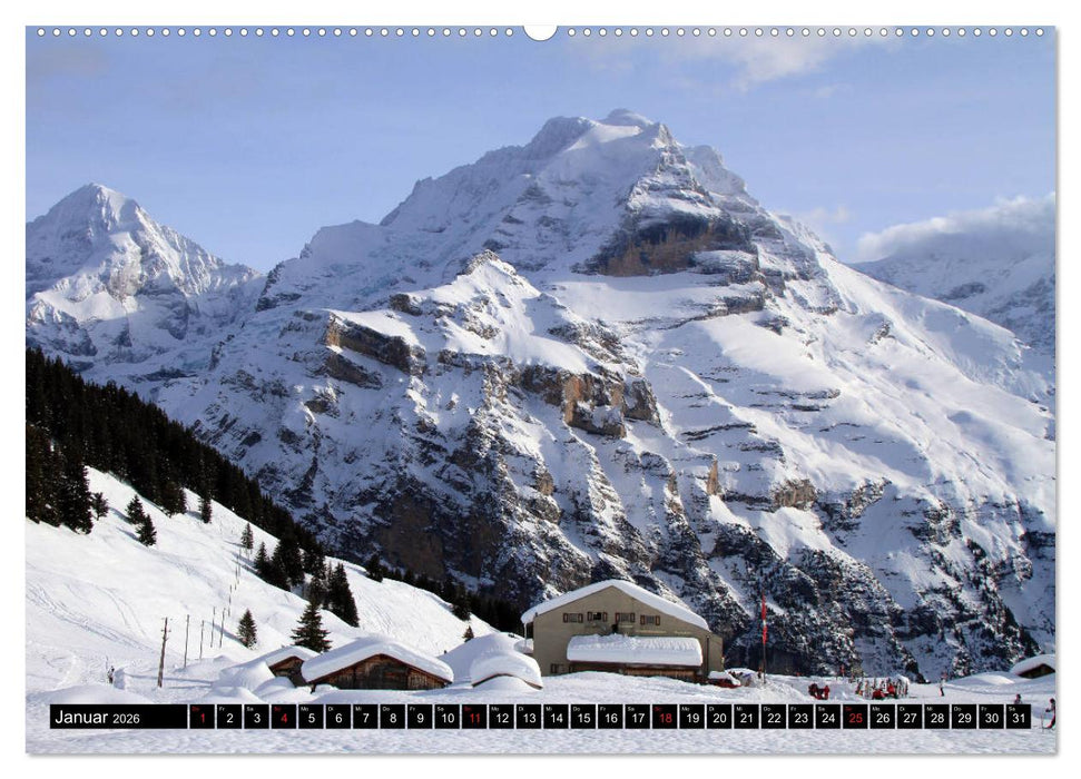 Das Dreigestirn im Berner Oberland. Eiger, Mönch und Jungfrau (CALVENDO Wandkalender 2026)