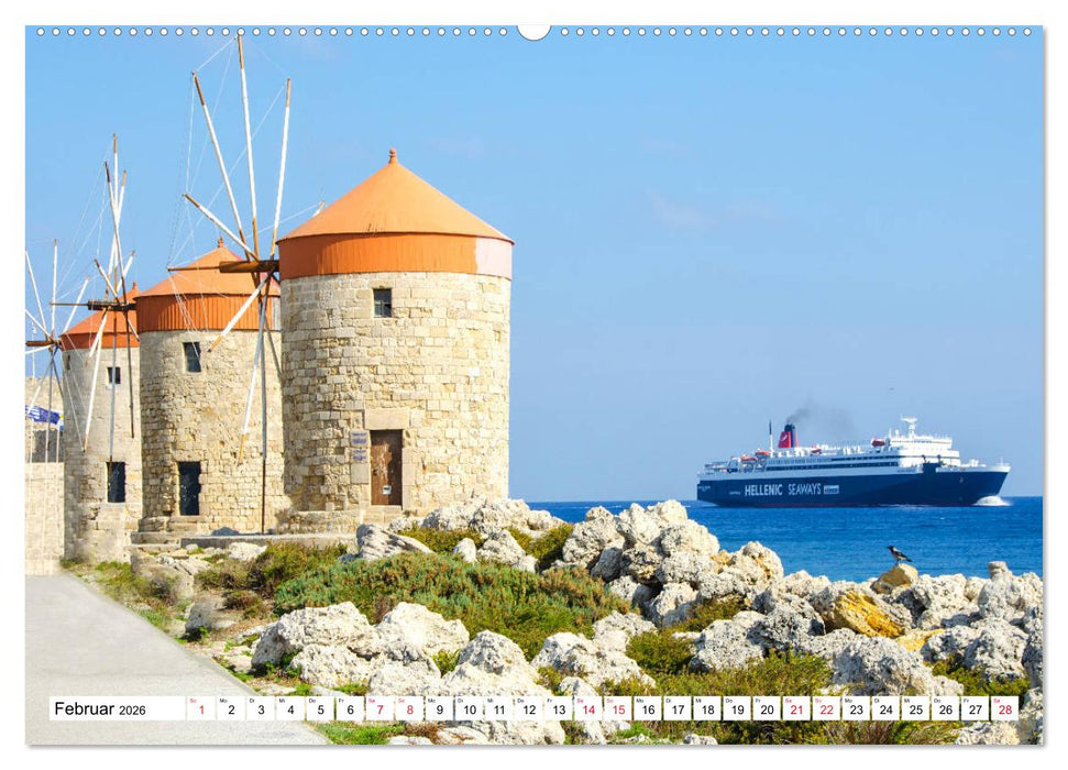 Rhodos - Altstadt mit Charme und Zauber (CALVENDO Wandkalender 2026)