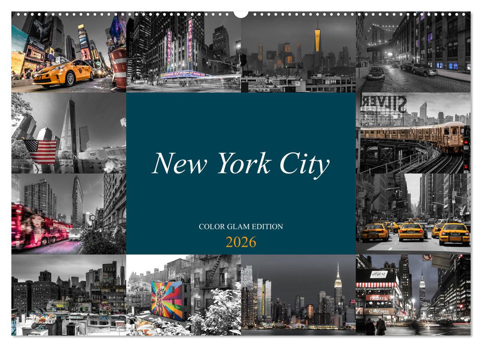 New York City - Color Glam Edition (CALVENDO Wandkalender 2026)