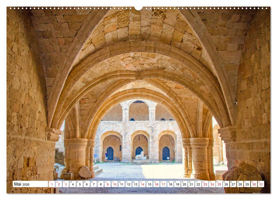 Rhodos - Altstadt mit Charme und Zauber (CALVENDO Premium Wandkalender 2026)