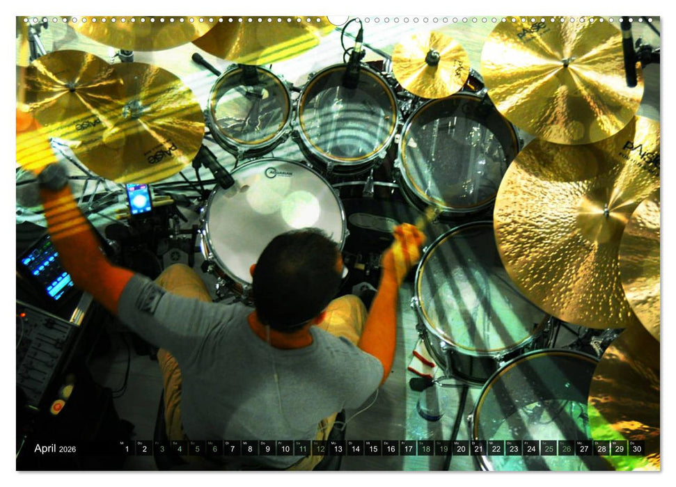 Schlagzeug Action (CALVENDO Wandkalender 2026)
