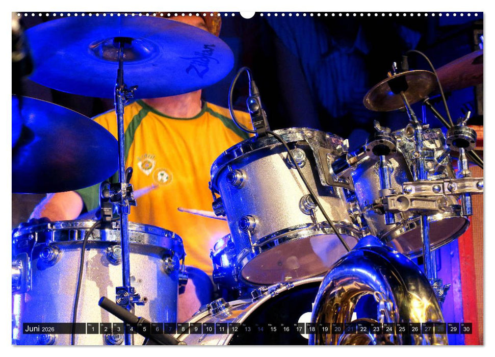 Schlagzeug Action (CALVENDO Wandkalender 2026)