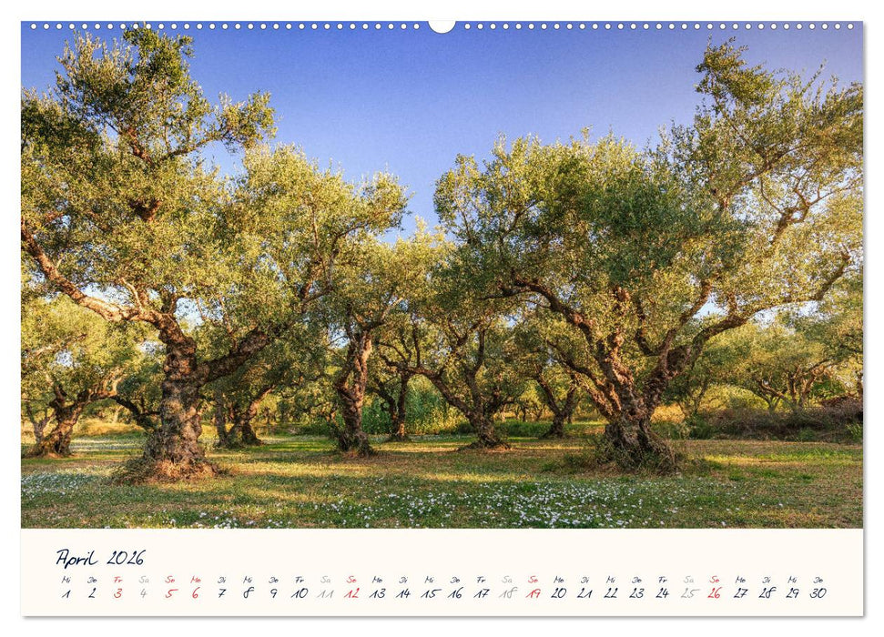 Griechenland - Malerische Küsten auf Zakynthos und Lefkada (CALVENDO Wandkalender 2026)