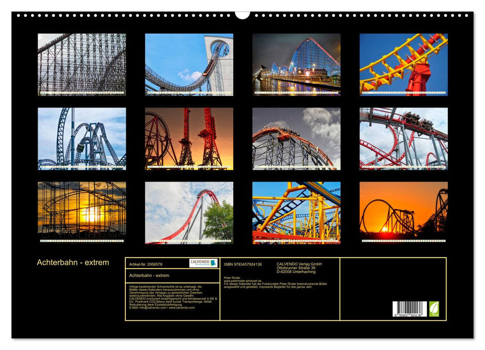 Achterbahn - extrem (CALVENDO Wandkalender 2026)