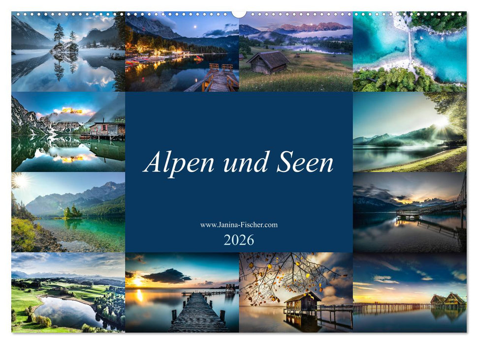 Alpen und Seen (CALVENDO Wandkalender 2026)