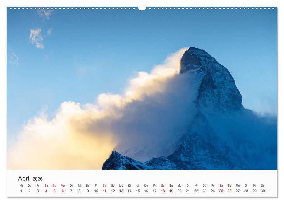 Matterhorn - Wahrzeichen der Schweiz (CALVENDO Wandkalender 2026)