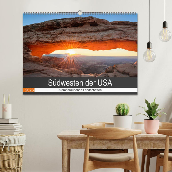 Südwesten der USA - Atemberaubende Landschaften (CALVENDO Wandkalender 2026)