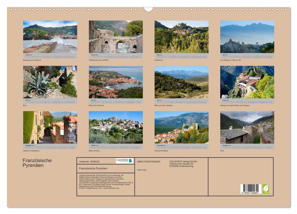 Französische Pyrenäen (CALVENDO Wandkalender 2026)