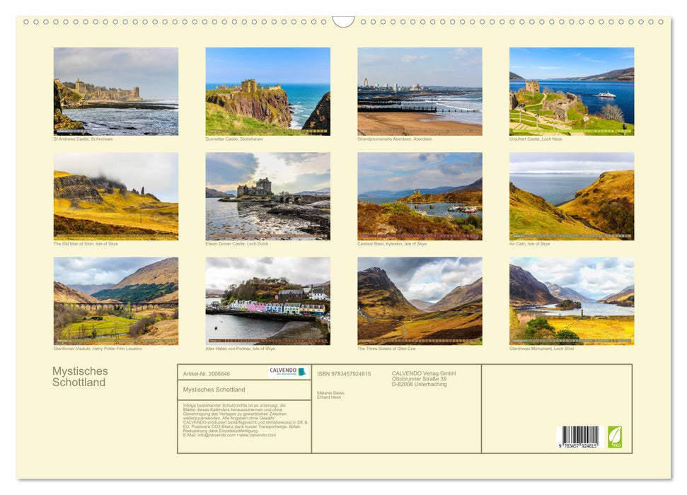 Mystisches Schottland (CALVENDO Wandkalender 2026)