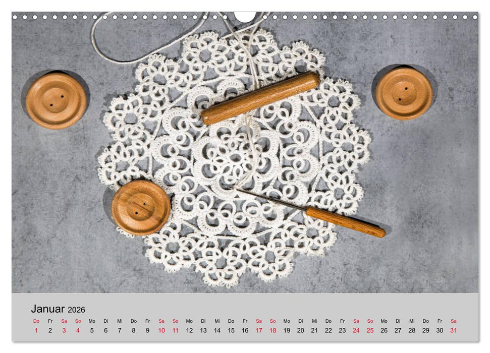 Faden, Nadel, Handarbeit. (CALVENDO Wandkalender 2026)