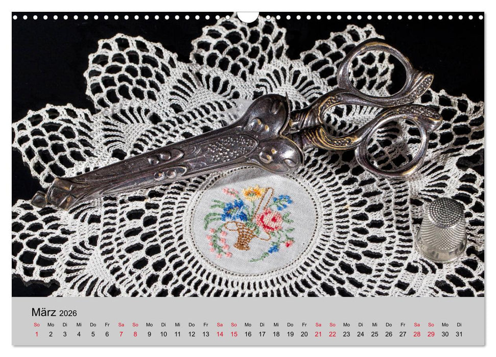 Faden, Nadel, Handarbeit. (CALVENDO Wandkalender 2026)