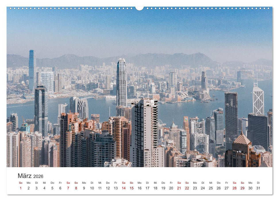 Hongkong - eine einzigartige Weltstadt (CALVENDO Wandkalender 2026)