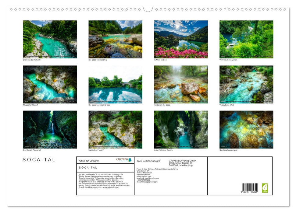 S O C A - T A L (CALVENDO Wandkalender 2026)