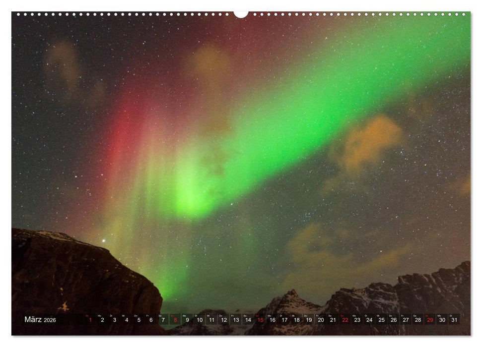 Nordlichter Europas (CALVENDO Wandkalender 2026)