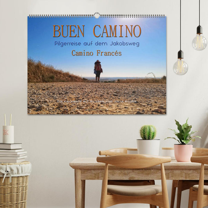 Buen Camino - Pilgerreise auf dem Jakobsweg - Camino Francés (CALVENDO Wandkalender 2026)