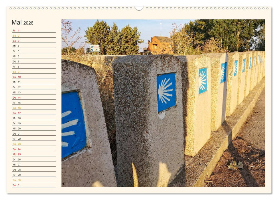 Buen Camino - Pilgerreise auf dem Jakobsweg - Camino Francés (CALVENDO Wandkalender 2026)