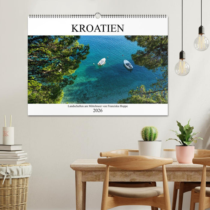 Kroatien - Landschaften am Mittelmeer (CALVENDO Wandkalender 2026)