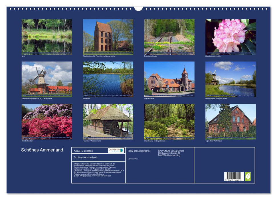 Schönes Ammerland (CALVENDO Wandkalender 2026)