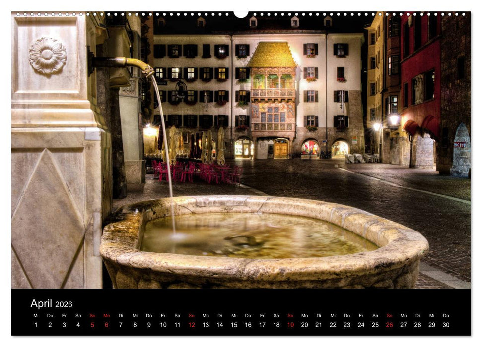 Innsbruck - Capital of the Alps (CALVENDO Wandkalender 2026)