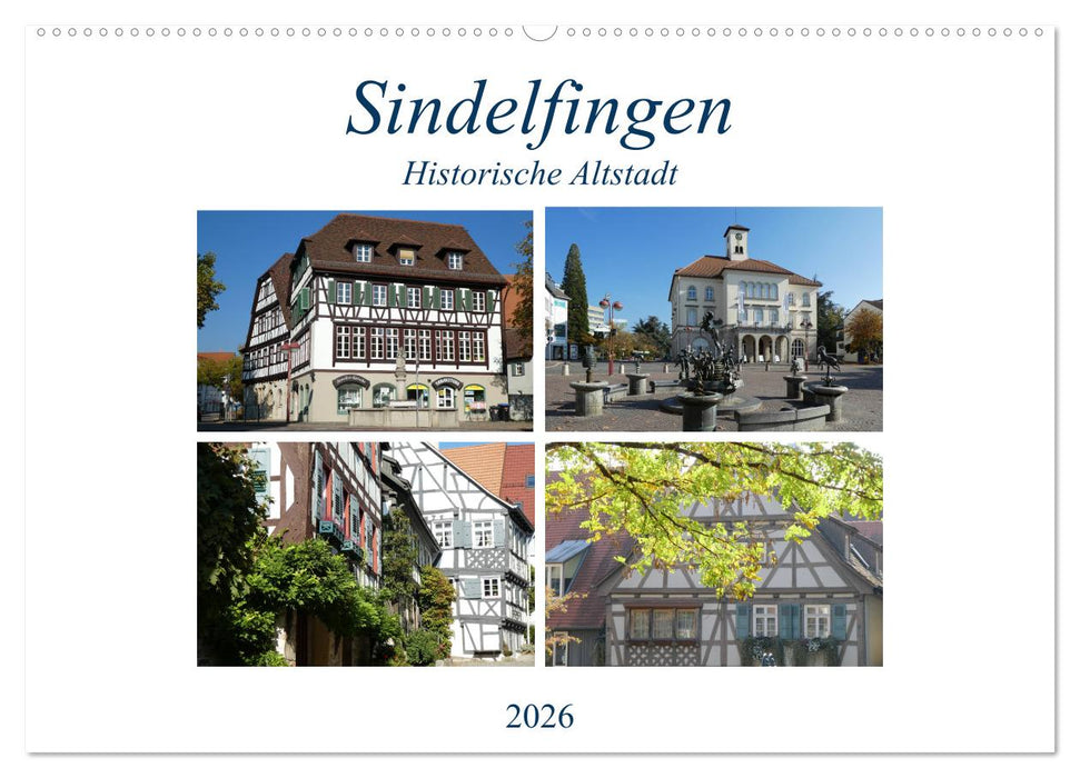 Sindelfingen - Historische Altstadt (CALVENDO Wandkalender 2026)