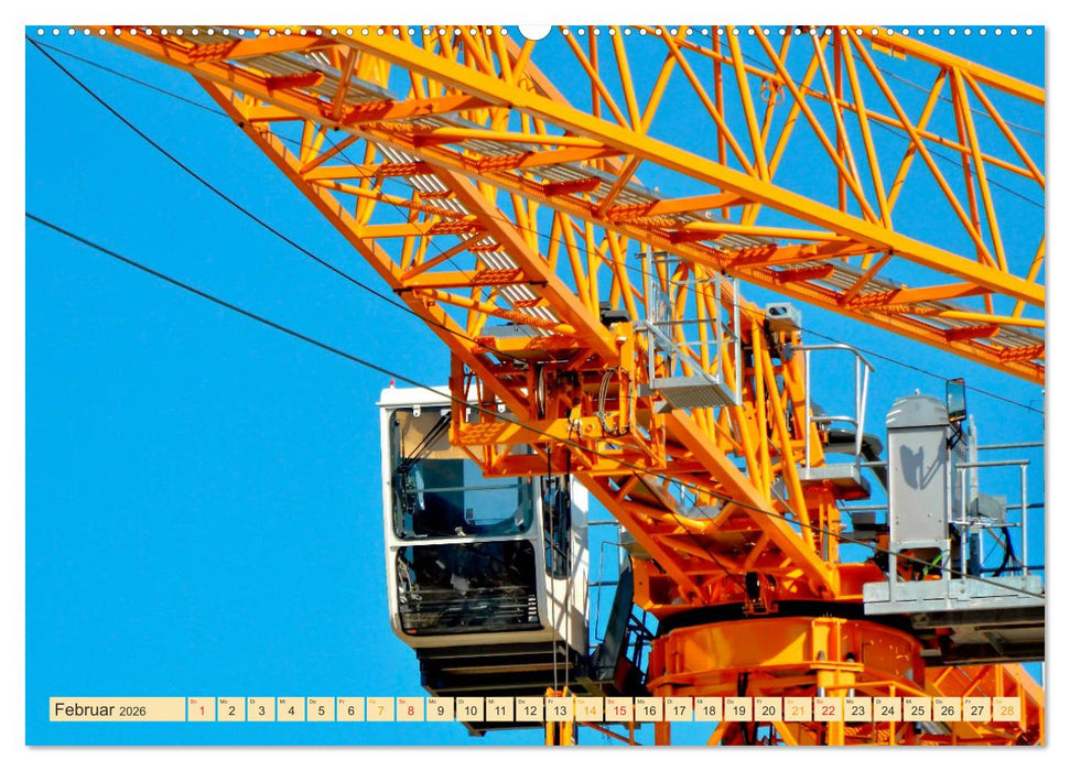 Krane - bärenstarke Arbeitstiere (CALVENDO Wandkalender 2026)