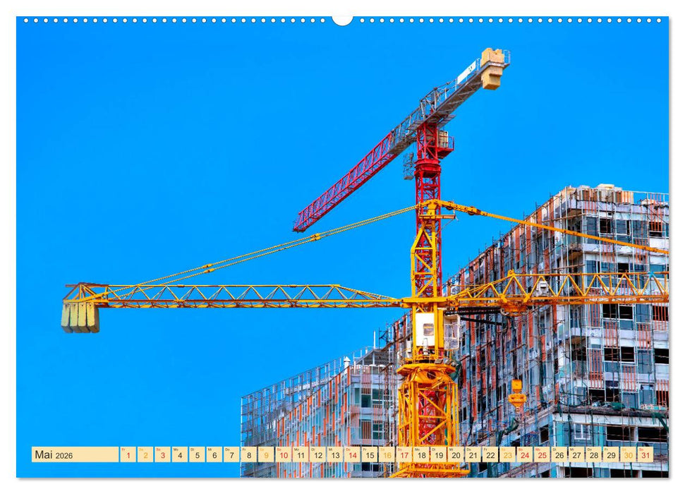 Krane - bärenstarke Arbeitstiere (CALVENDO Wandkalender 2026)