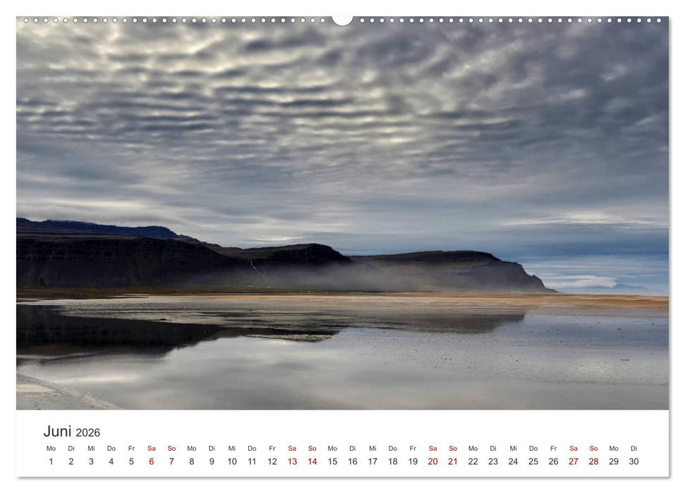 Landschaftsträume in den Westfjorden (CALVENDO Wandkalender 2026)