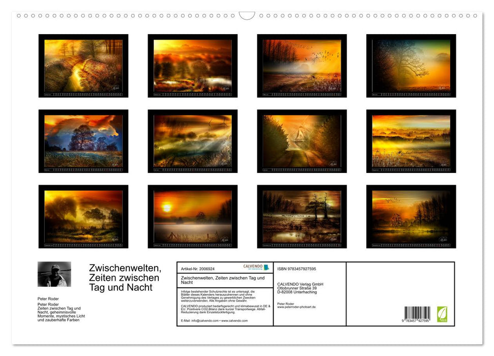 Zwischenwelten, Zeiten zwischen Tag und Nacht (CALVENDO Wandkalender 2026)