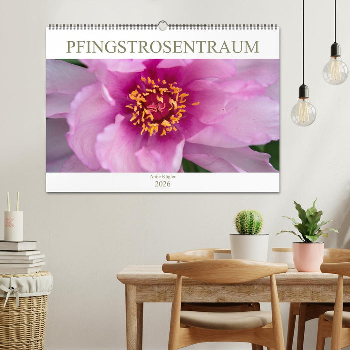 Pfingstrosentraum (CALVENDO Wandkalender 2026)