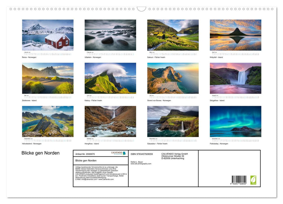 Blicke gen Norden (CALVENDO Wandkalender 2026)