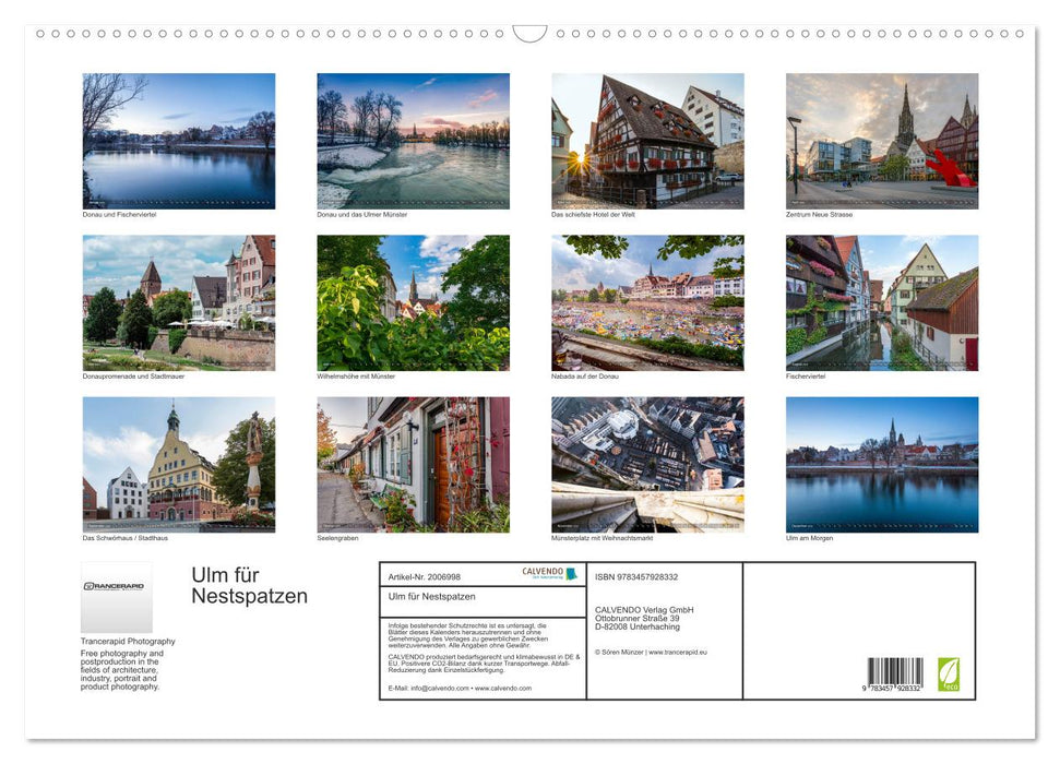 Ulm für Nestspatzen (CALVENDO Wandkalender 2026)