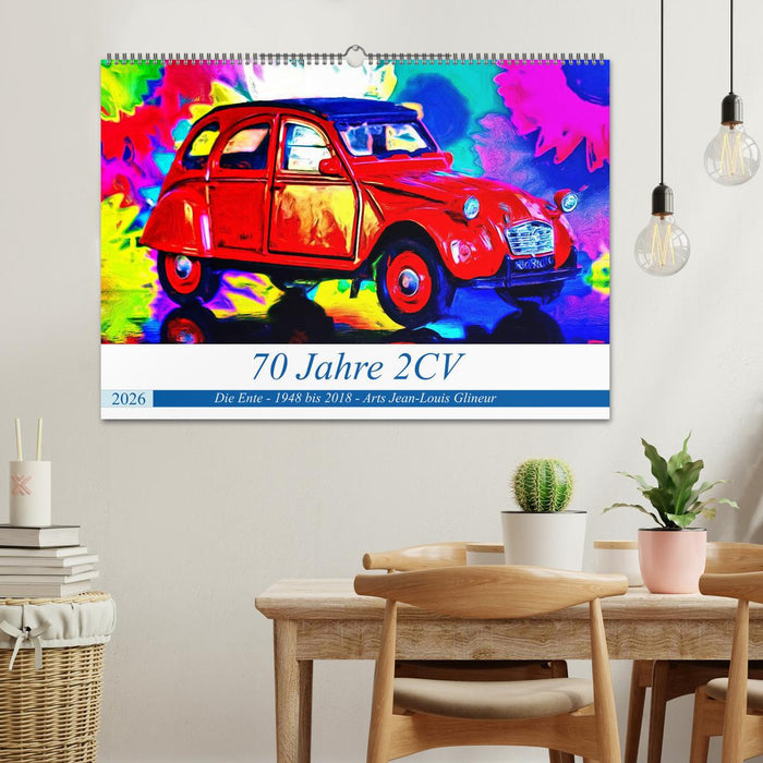 70 Jahre 2CV (CALVENDO Wandkalender 2026)