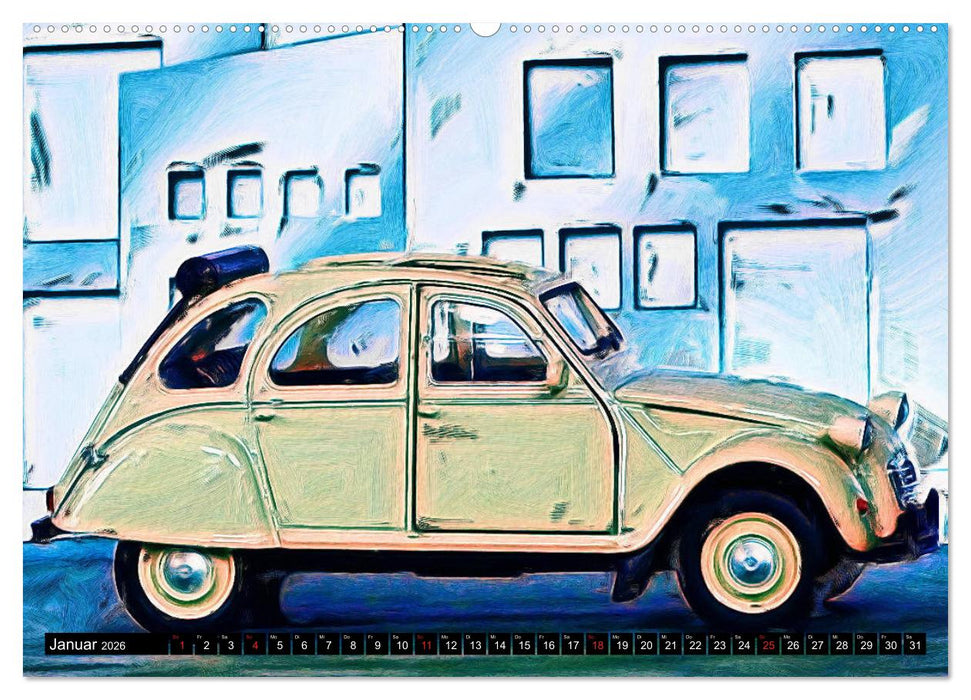 70 Jahre 2CV (CALVENDO Wandkalender 2026)