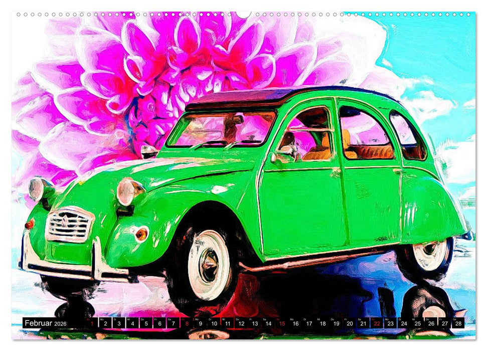 70 Jahre 2CV (CALVENDO Wandkalender 2026)