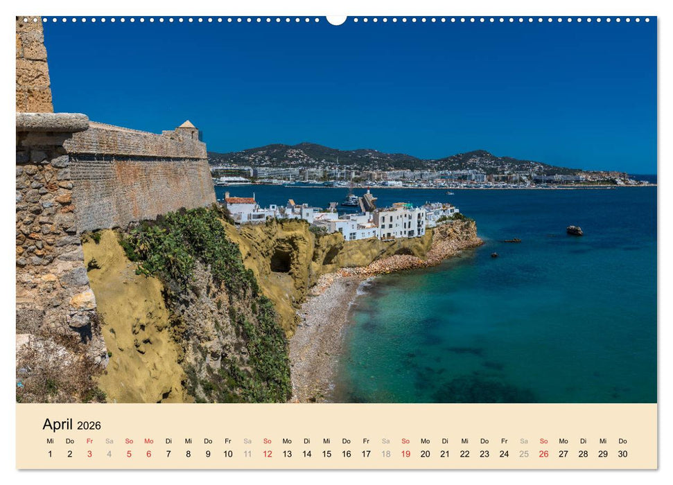Ibiza Dalt Vila, Sa Penya und La Marina (CALVENDO Wandkalender 2026)