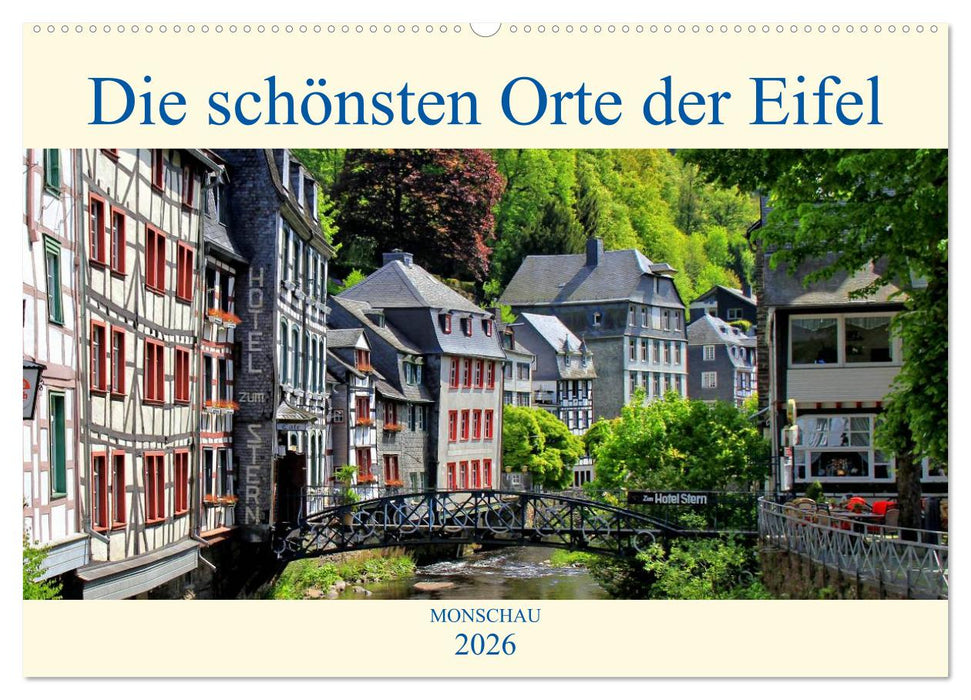 Die schönsten Orte der Eifel - Monschau (CALVENDO Wandkalender 2026)