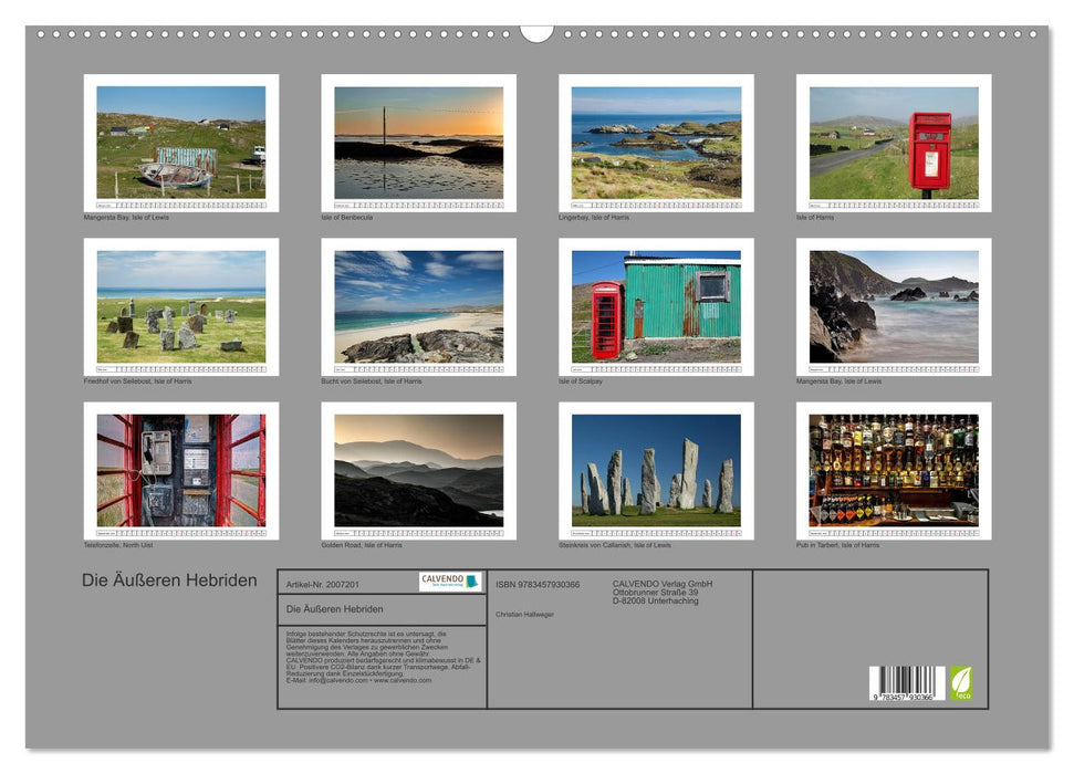 Die Äußeren Hebriden (CALVENDO Wandkalender 2026)
