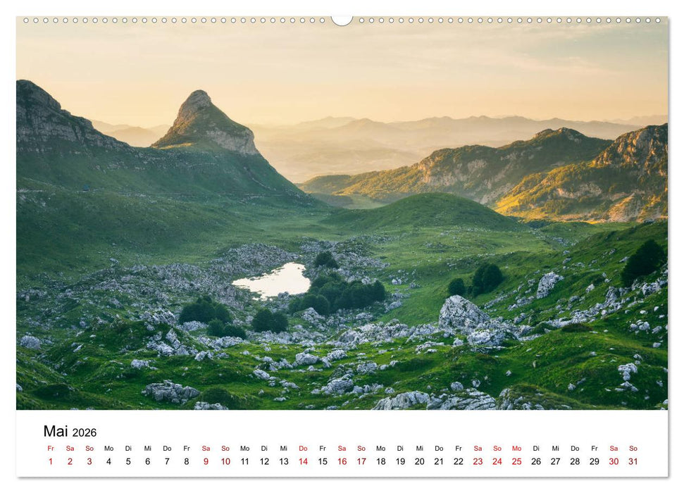 Montenegro - Im Land der schwarzen Berge (CALVENDO Wandkalender 2026)