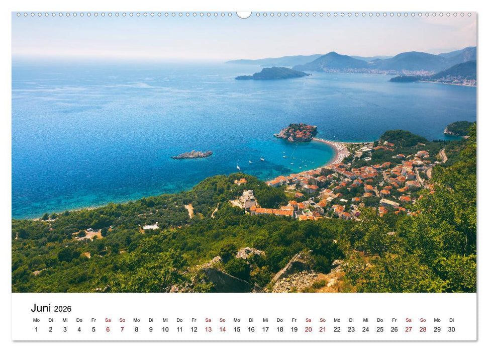 Montenegro - Im Land der schwarzen Berge (CALVENDO Wandkalender 2026)
